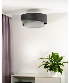 Duolla - Lampadario a plafone KOBO 1xE27/15W/230V diametro 45 cm grigio/bianco