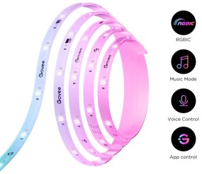 Govee - Wi-Fi RGBICW Smart PRO Striscia LED 5m MATTER  - extra durevole