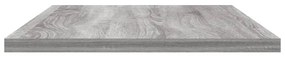 Mensole parete 4pz grigio sonoma 60x20x1,5cm legno multistrato