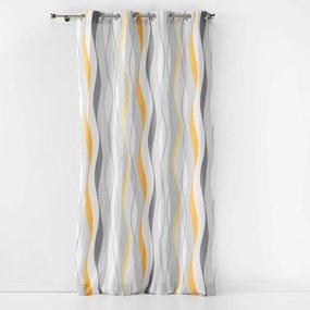 Tenda gialla e bianca 140x260 cm Ondulys – douceur d'intérieur
