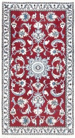 Nain Tappeto persiano 70 x 140 Rosso (Iran) Annodato A Mano