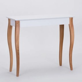 Tavolino Console bianco, lunghezza 85 cm - Ragaba