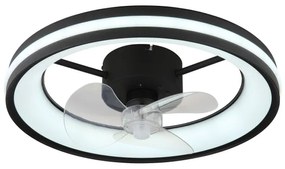 Globo 03651 - Plafoniera LED con ventilatore GATIAN LED/30W/230V nero + +TC