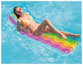 Materassino Gonfiabile Intex Trasparente Arcobaleno PVC (203 x 84 cm)