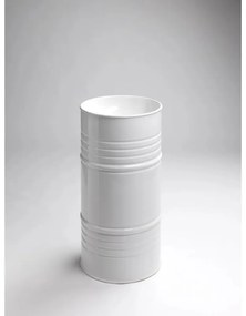 Lavabo freestanding ARTWORK freestanding tondo L 45 x H 90 x P 45 cm in ceramica bianco