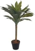 Dracaena Artificiale in Vaso con 30 Foglie Altezza 75 cm