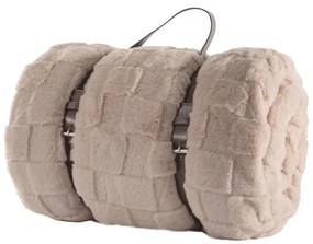 Coperta beige in micropile 150x200 cm Rava – Tiseco Home Studio