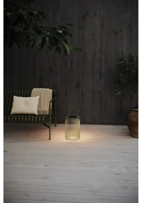 Lanterna a LED verde con alimentazione a pannelli solari e con ricarica USB da esterno (altezza totale 54 cm) Cavia – Markslöjd