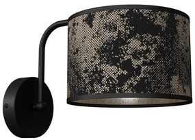 Applique SATINO 1xE27/60W/230V nera/oro