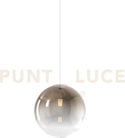 Sospensione 1 luce attacco e27 in vetro big eclipse d30cm bronzo ro...