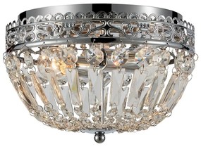 Lampada da soffitto in argento con paralume in vetro Etienne - Markslöjd