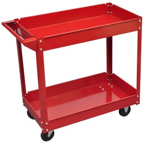Carrello Portautensili Da Officina 100 Kg Rosso /