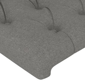 Testiere 4 pz grigio scuro 100x7x78/88 cm in tessuto