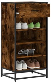 Scarpiera Rovere Fumo 48x38x97,5 Cm İn Legno Multistrato /