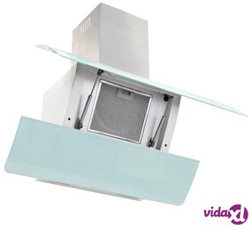 vidaXL Cappa Aspirante a Muro Acciaio Inox 756 m³/h 90 cm Bianca