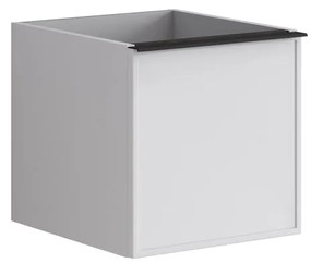 Struttura semi colonna da bagno Pixel2 cassetti laccato opaco bianco L 40 x H 40 x P 45.5 cm