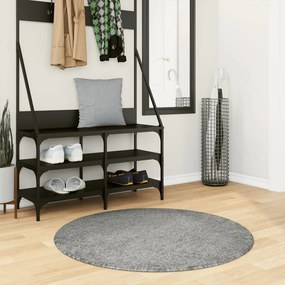 Tappeto Shaggy A Pelo Lungo Moderno Verde Ø 100 Cm /