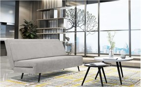 Divano letto grigio chiaro 87 cm Mallory - Støraa