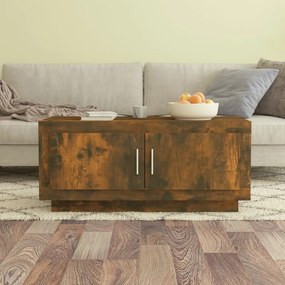 Tavolino Da Salotto Rovere Fumo 102x50x45 Cm Legno Multistrato /