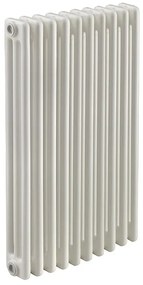 Radiatore acqua calda EQUATION Comby in acciaio 3 colonne, 10 elementi, interasse 685 mm, bianco