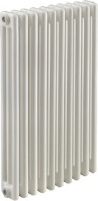 Termosifone in acciaio tubolare 3 colonne 10 elementi interasse 685 mm EQUATION Comby bianco