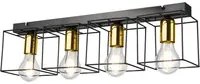 Lampada a Soffitto Mika, Nero, Metallo, 17x61x13 cm, EPIKASA