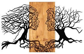 Decorazione murale in legno e metallo 92x58 cm Tutku - Wallity