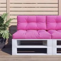 Cuscino per Pallet Rosa 80x40x12 cm in Tessuto 360621