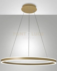 Palau lampadario a sospensione oro opaco d. 80cm a led 3000k - 64w ...