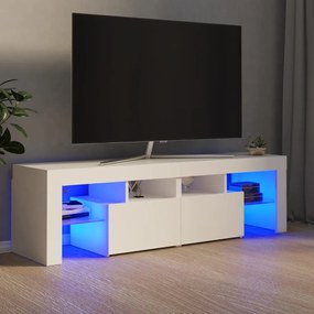Mobile Porta Tv Con Luci Led Bianco 140x36,5x40 Cm /