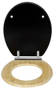 Sedile per WC con chiusura automatica 37 x 44 cm Bambusa - Wenko