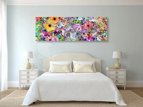 Stampa su tela – Fiori in versione multicolore