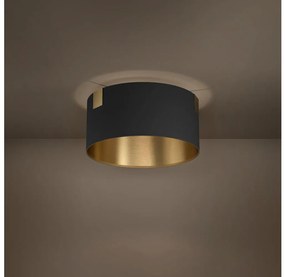 Eglo 39963 - Plafoniera TORTOLA 1xE27/40W/230V nero/oro