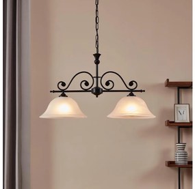 Eglo 91004 - Lampadario a sospensione con catena MURCIA 2xE27/60W/230V