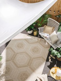 benuta Nest Tappeto per interno ed esterno Bronco Crema 160x230 cm - Tappeto outdoor per balcone, terrazzo e giardino