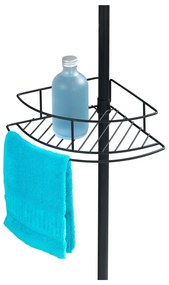 Mensola angolare telescopica nera per doccia , 23 x 31 cm Dolcedo - Wenko