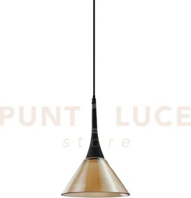 Cocktail sospensione in metallo color ambra 1 luce 3000k 7w 670 lm