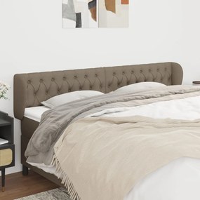 Testiera Ad Orecchio Tortora 203x23x78/88 Cm İn Tessuto /
