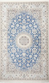 Nain Tappeto persiano 140x240 Blu (Iran) Annodato A Mano