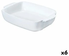 Teglia da Cucina Pyrex Signature Bianco Ceramica Rettangolare 25 x 19 x 7 cm (6 Unità)