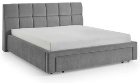 Letto matrimoniale imbottito grigio rete non inclusa 180x200 cm Canyon – Meise Möbel