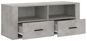 Mobile per TV Grigio Cemento 100x35x40 cm Legno Multistrato