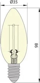 Lampadina LED LEDSTAR CLASIC E14/5W/230V 3000K