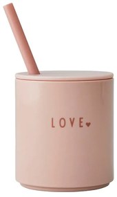 Tazza rosa per bambini Amore Mini - Design Letters