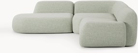 Divano angolare componibile 4 posti in bouclé con chaise longue Wolke
