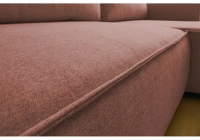 Divano letto angolare rosa (variabile) Nihad structural - Bobochic Paris