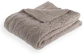 Coperta grigio tortora in micropile 130x170 cm Aspen – Tiseco Home Studio