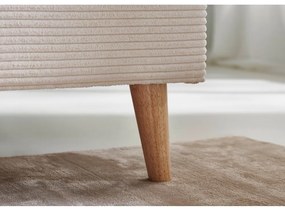 Letto matrimoniale imbottito beige rete non inclusa 140x200 cm Wicki – Meise Möbel