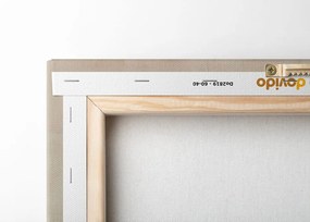 Quadro su tela – Japandi con cerchi moderni