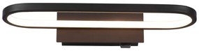 Applique LED nero opaco (lunghezza 40 cm) Gianni - Trio
